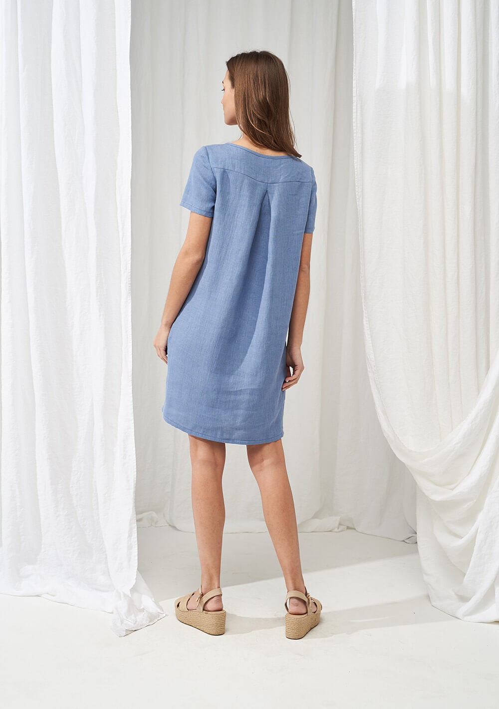 Linen T-shirt dress Corinna