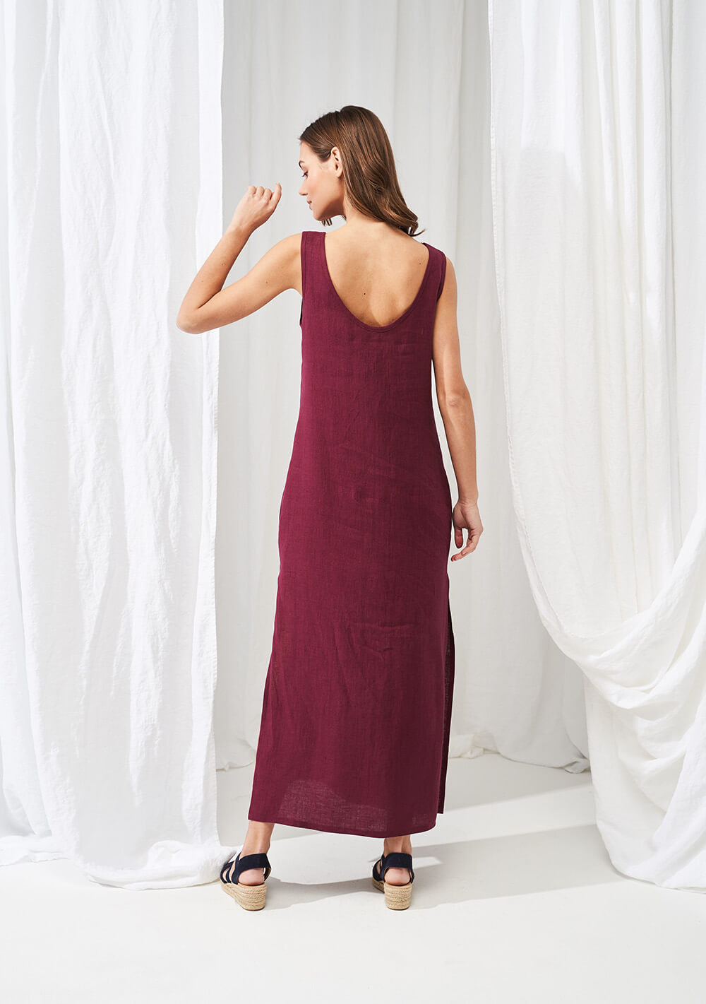 Linen maxi dress Astrid