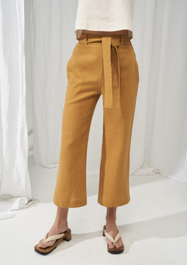 Linen crop pants Karter