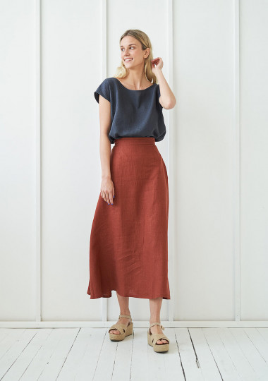 Sleeveless linen top Berlin