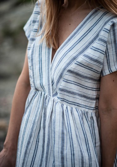 Striped linen dress Valentina