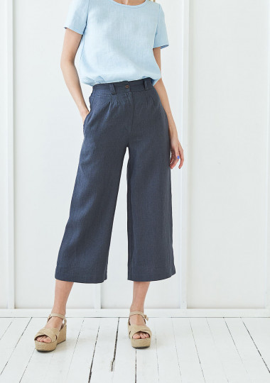 Wide leg linen pants Gemma