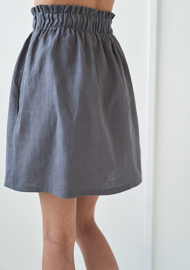 Julie linen mini skirt 3