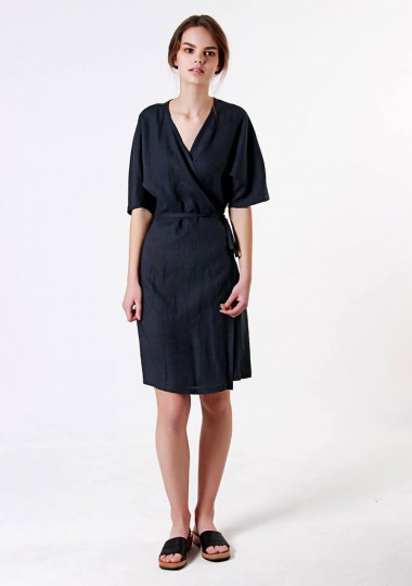 Linen wrap dress Noelle Linen wrap dress Noelle