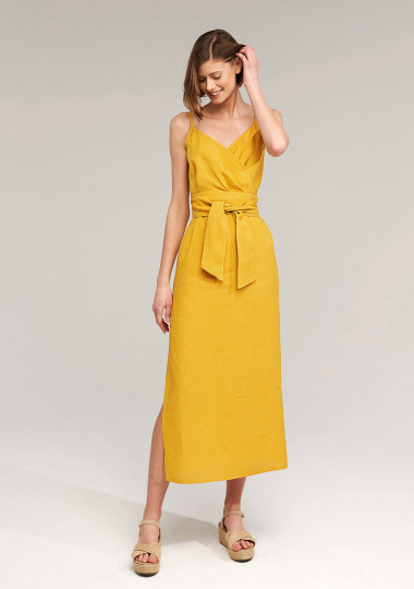 Linen strap dress Melody