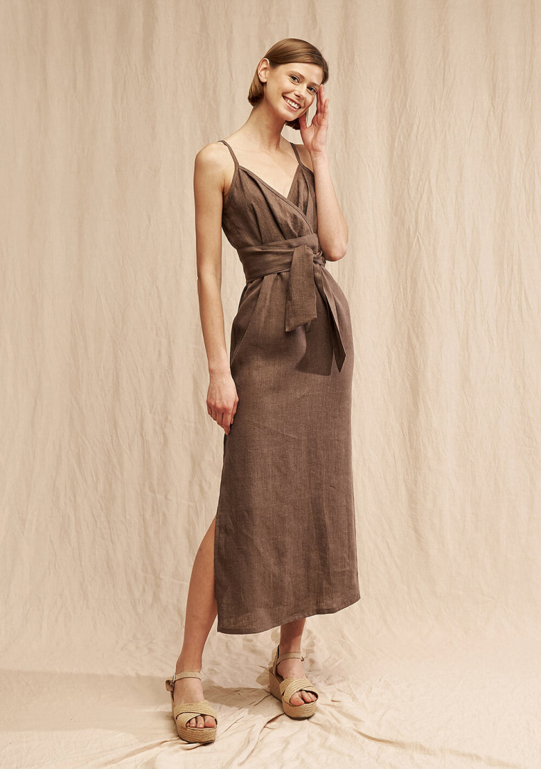 Linen strap dress Melody 6
