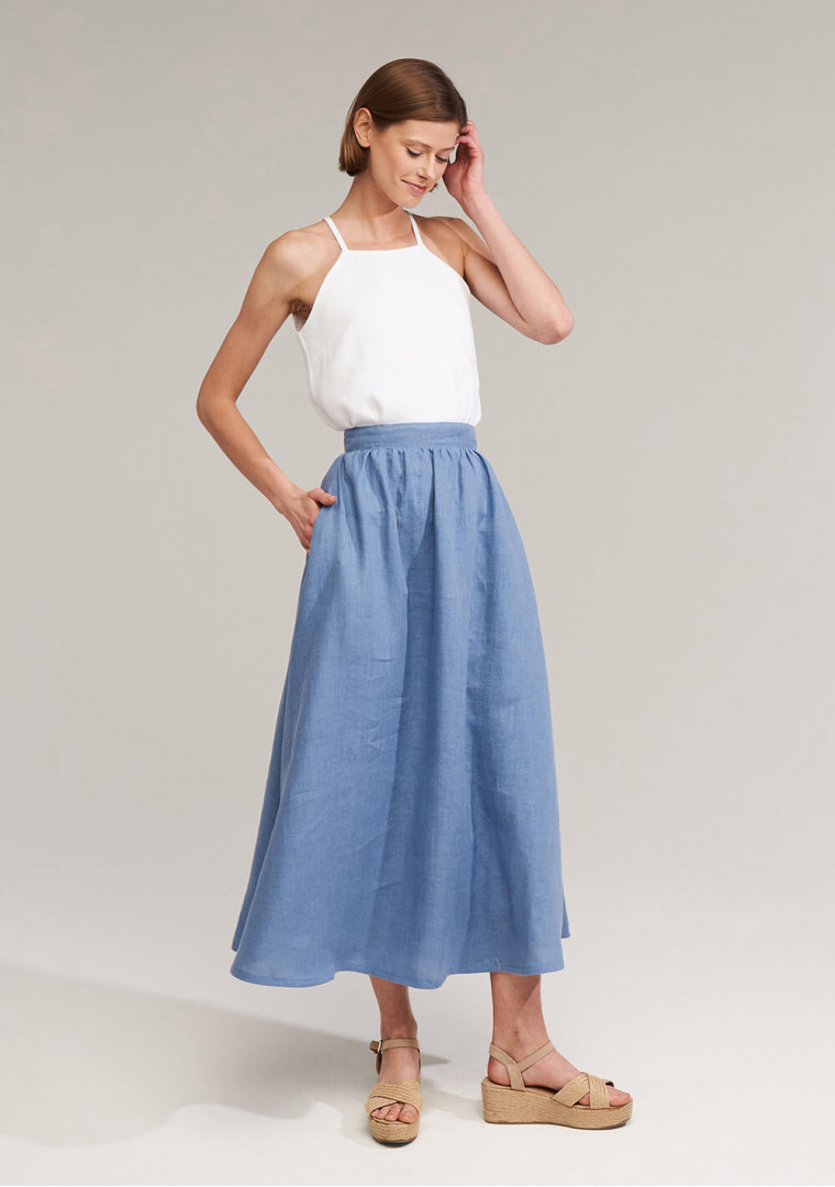 Linen maxi skirt Shay 3