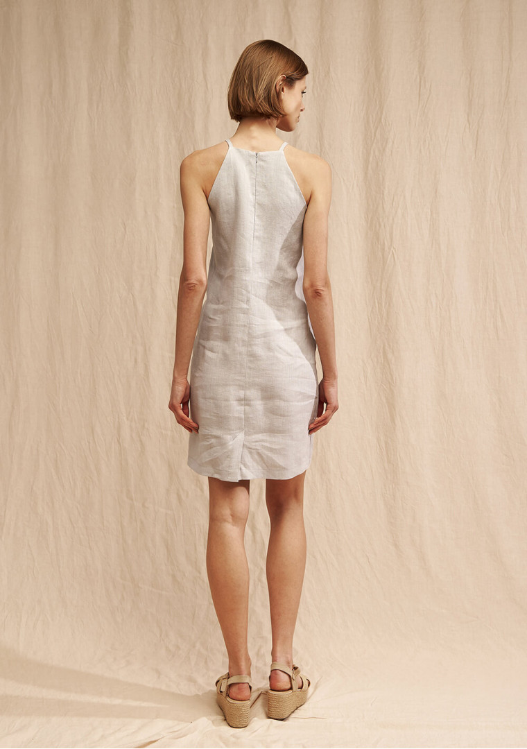 Short linen dress Mia 2