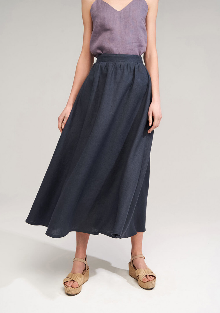 Linen skirt in maxi length Shay 6