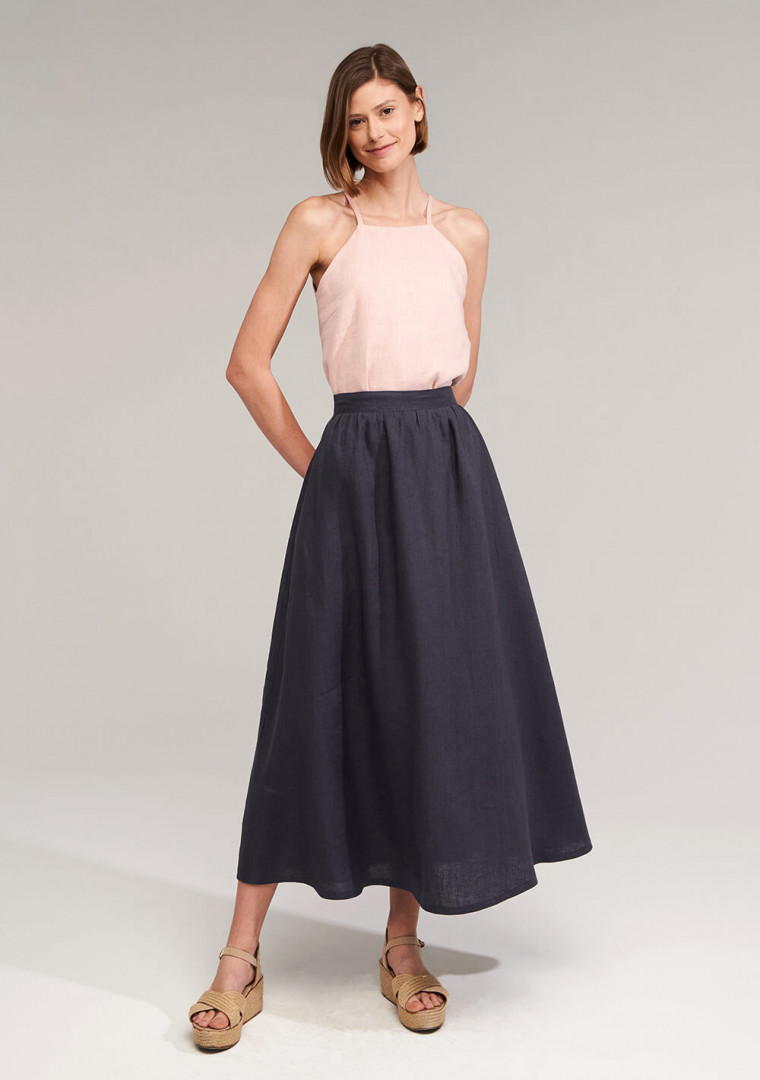 Linen skirt in maxi length Shay 2