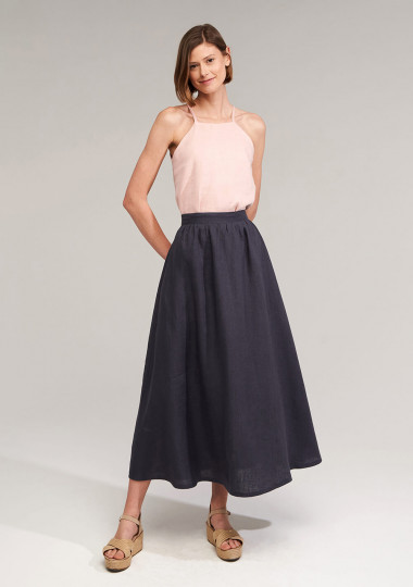 Linen skirt in maxi length Shay
