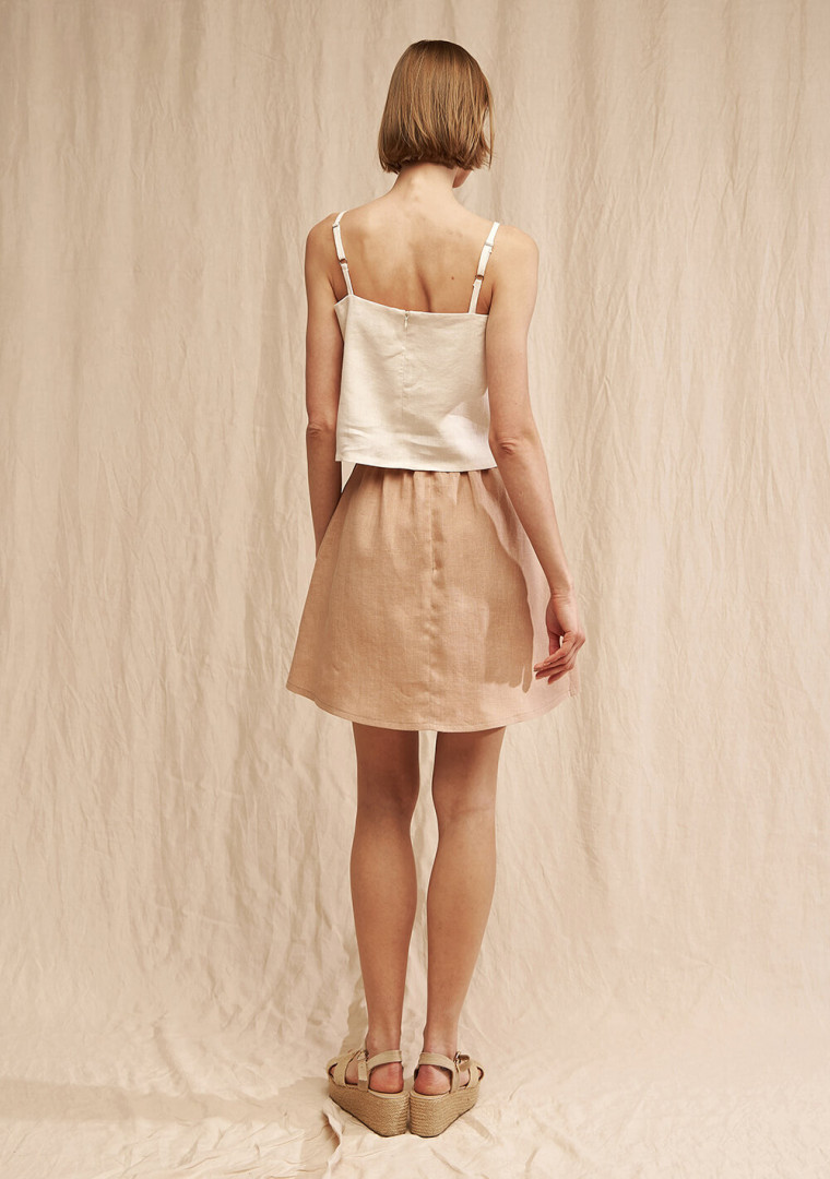 Linen skirt in midi length Shay 3