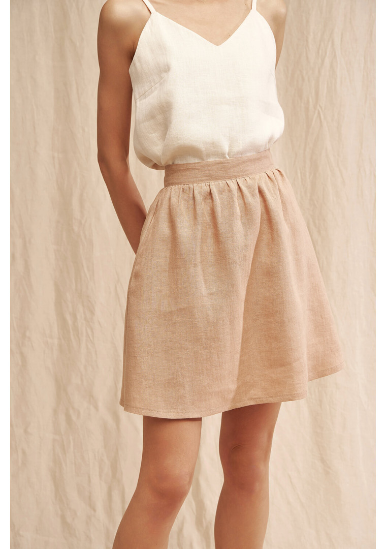 Linen skirt in mini length Shay 2