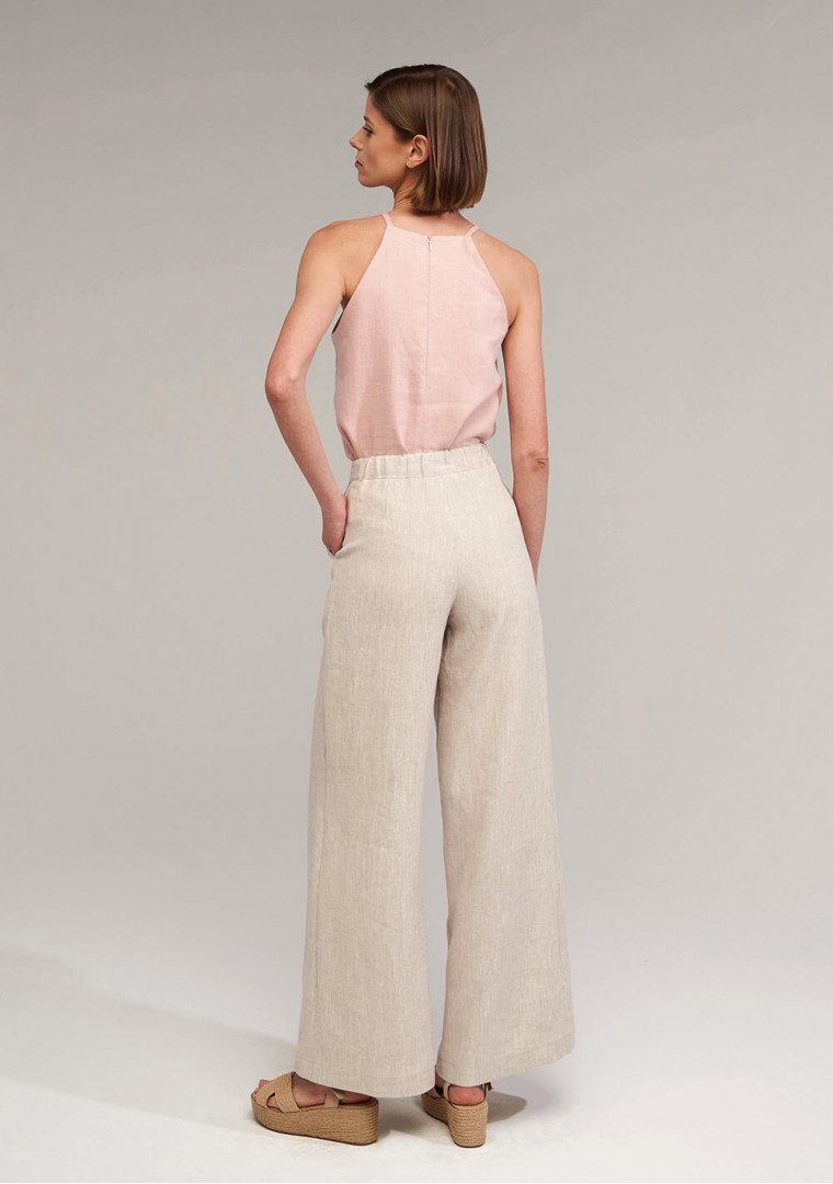 Linen pants Palazzo 28 inches inseam 4