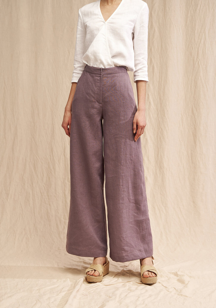 Linen pants Palazzo 28 inches inseam 6