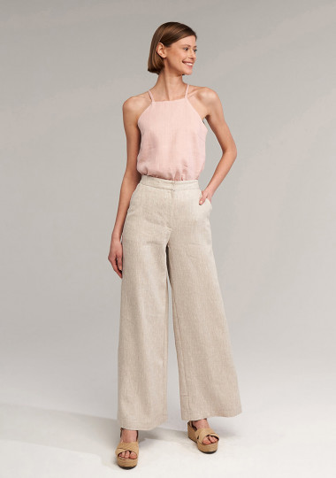 Linen pants Palazzo 30 inches inseam