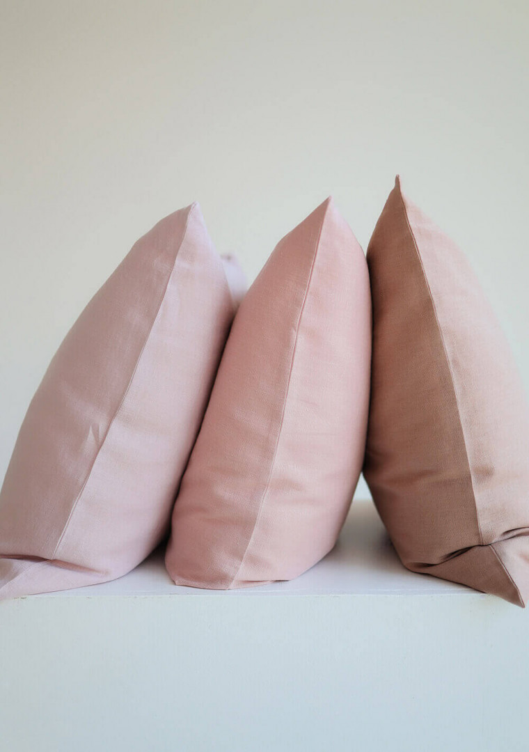Softened linen pillow cover 2