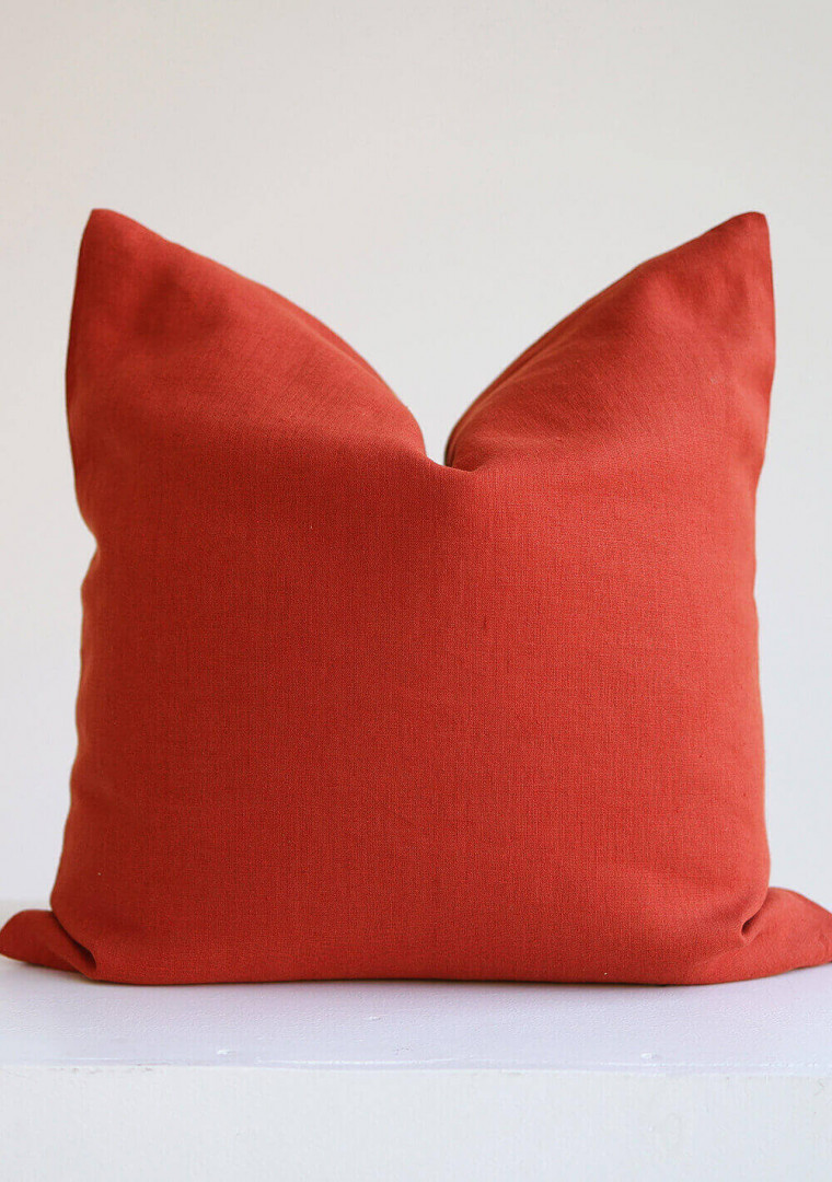 Natural linen pillow cover 3