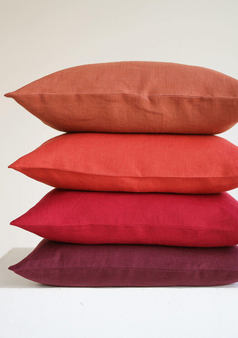 Natural linen pillow cover 1
