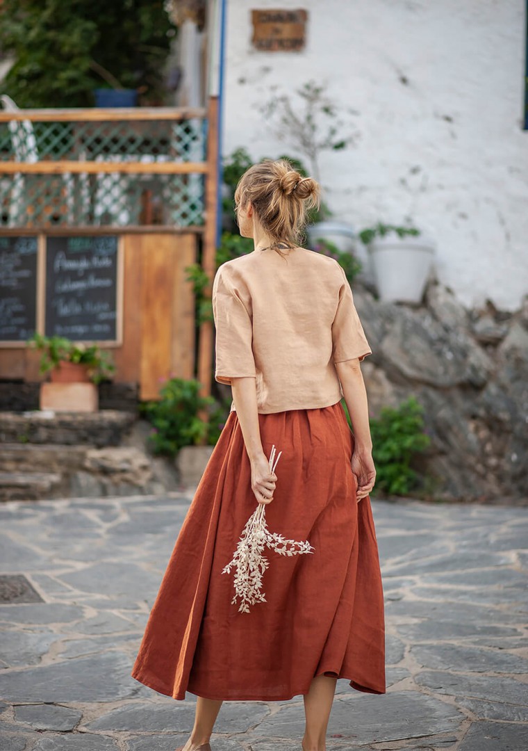 Maxi Linen Skirt Florence