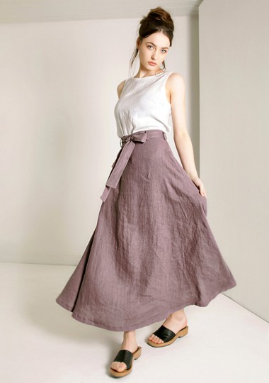 Linen maxi skirt Alessia