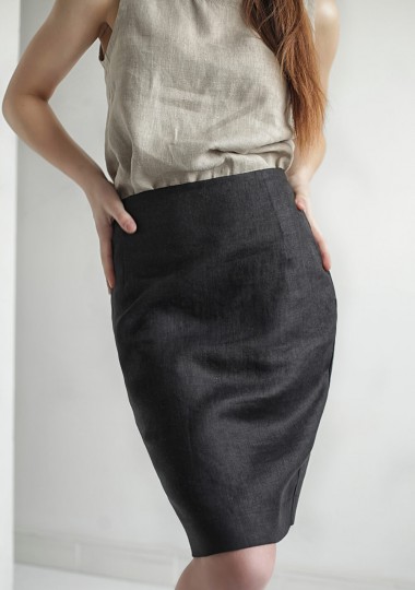 Linen pencil skirt Celine