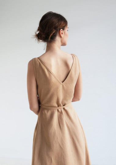 A line linen dress Sicily