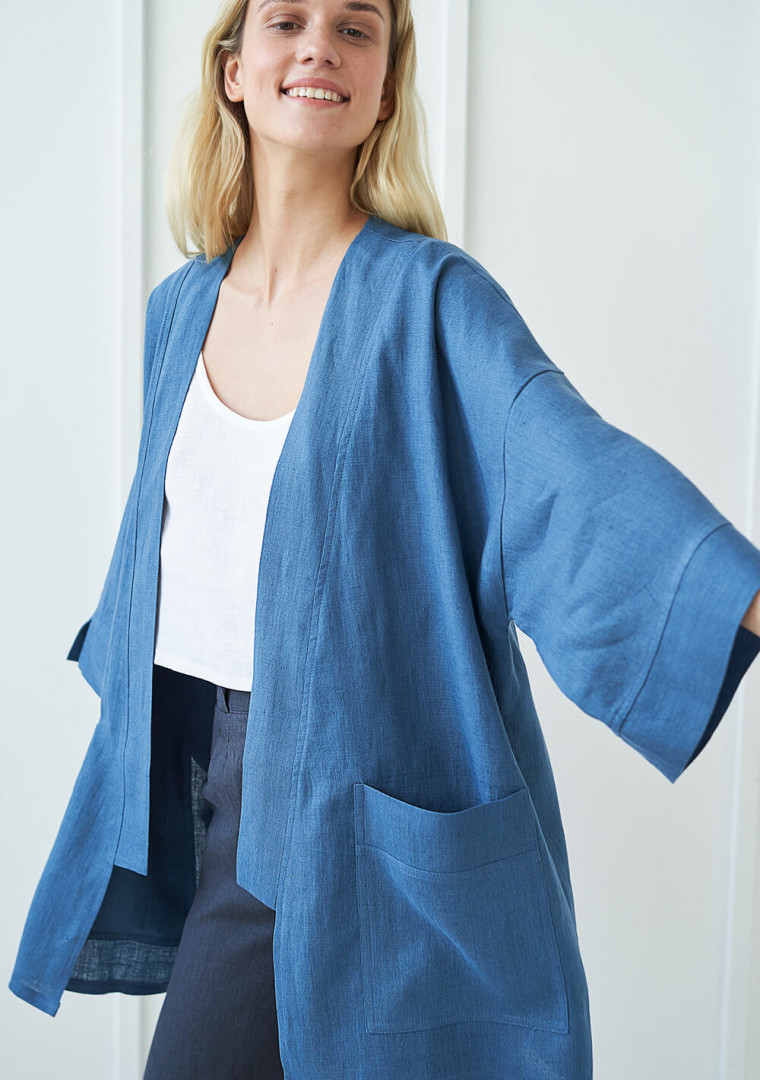 Linen cardigan Devonne