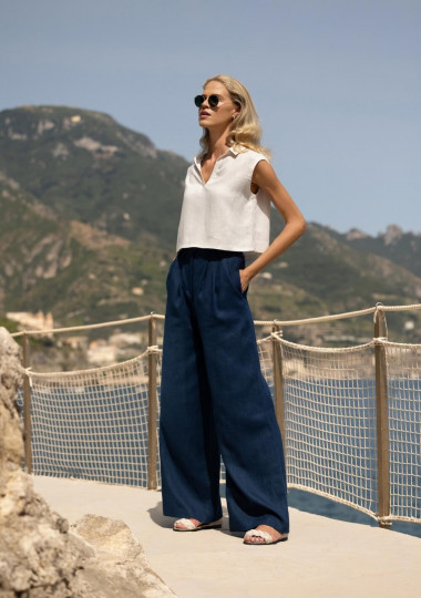 Linen wide leg pants Oakland