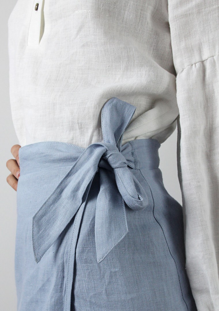 Linen wrap skirt Fiona 2