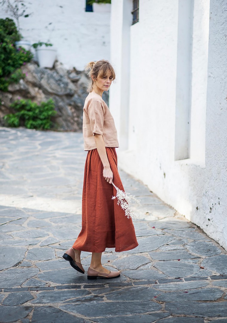 Linen skirt Florence 4