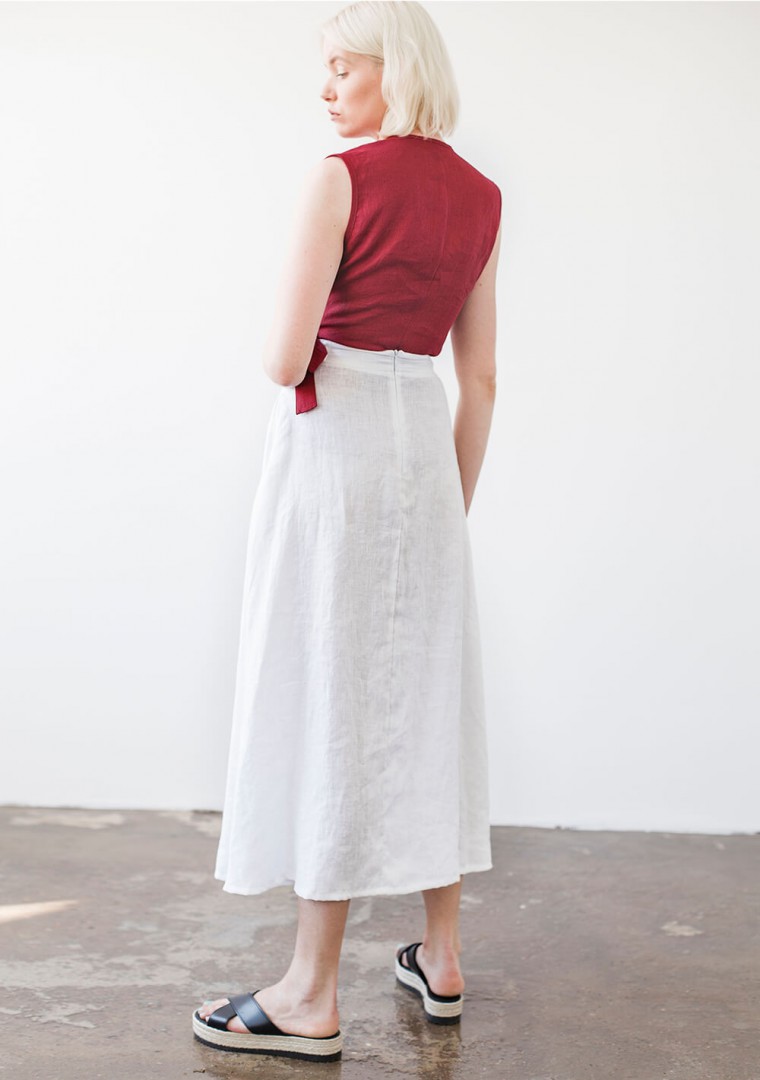 Linen skirt India 4