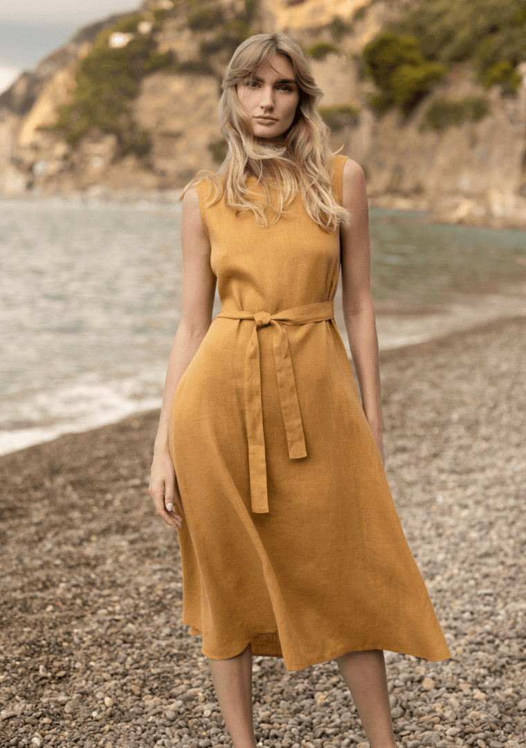 Linen sleeveless dress Chloe