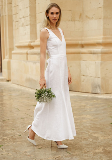 Linen bridal gown Jasmin