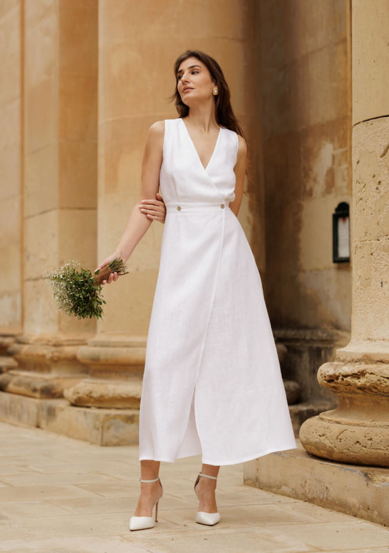 Linen wedding dress Riviera