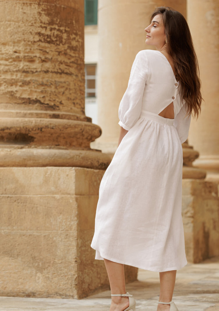 Linen wedding dress Madeleine