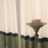 3 color block linen curtain panel – photo 2