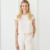 High waisted linen shorts Aspen