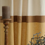 70s 3 color block linen curtain – photo 6