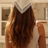 Linen lace bandana