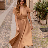 A line linen dress Sicily
