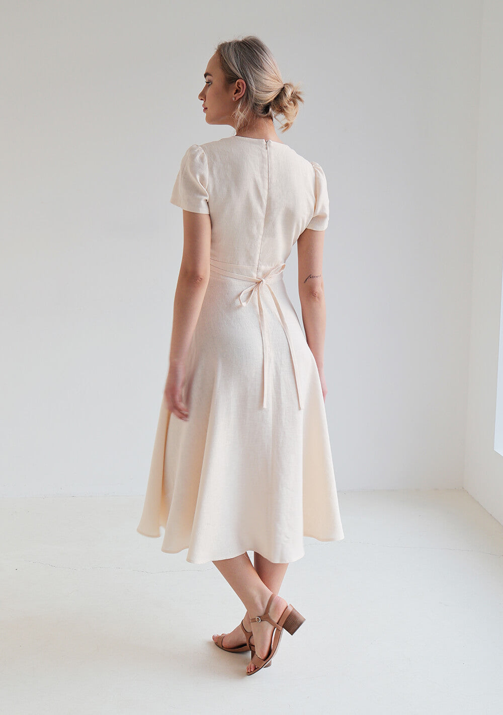 A line linen dress Sicily