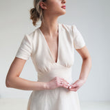 A line linen dress Sicily