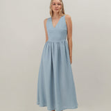 A line summer linen dress Lilly