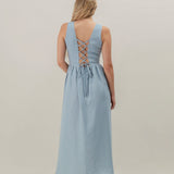 A line summer linen dress Lilly