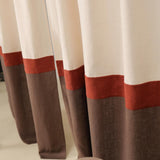 Bohemian 3 color block linen curtain – photo 5
