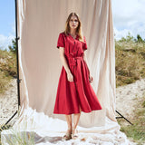 Button down linen dress Sanna