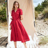 Button down linen dress Sanna