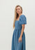 Cottagecore linen dress with puff sleeves Camille