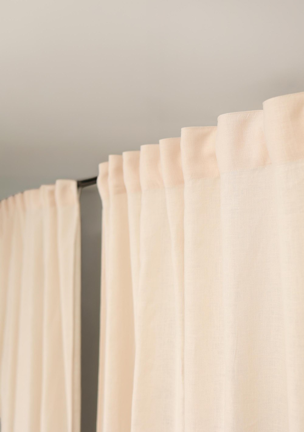Earth tone 3 color block linen curtain – photo 6